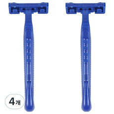 Market Ring 女性用便利除毛刀 藍色, 4個, 1入