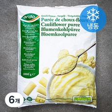 아르도 콜리플라워 퓨레 포션 (냉동), 1kg, 6개