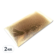 金色零用錢信封 6入 + 貼紙 6入, 奶嘴, 2套, 2個