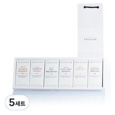 타바론 버라이어티 차 선물세트 T6, 홍차 2종 + 허브차 3종 + 우롱차 + 쇼핑백, 5세트