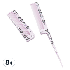 三麗鷗明星 摺疊尖尾梳, 8個, 酷洛米 粉彩紫