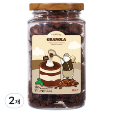 밀잇 청크형 그래놀라 티라미수맛, 180g, 2개
