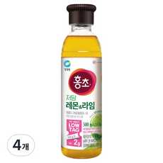 Hongcho 紅醋 大象 檸檬 & 萊姆 低糖, 500ml, 4個