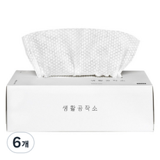 Saengong 生活工作所 可水洗日常棉花抹布, 6個, 40入