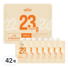 수핏 단백질 쉐이크 고소한맛, 45g, 42개