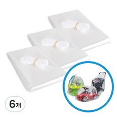 Tamsaa 多用途繩子大型塑膠袋 透明 130*150cm 3個, 6個