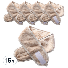 A'hope 固定頭髮魔鬼氈洗臉髮帶, 咖啡色, 15個