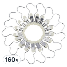 아이두리빙 실리콘패드 논슬립 바지 치마 옷걸이, 베이지, 160개