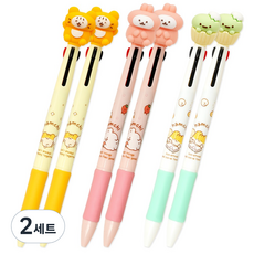 POPO FANCY Hamchi公仔原子筆 0.7mm 3款 x 2支組, 混合色, 2套