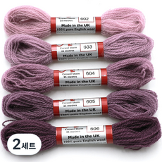 JoyJasu Appleton 羊毛繡線 5件組, 2套, 602, 603, 604, 605, 606