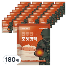 칸투칸 포켓형 핫팩 중형 80g, 180개