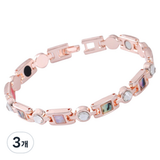 KODACHIEF 데일리 케어팔찌 로즈 골드, 3개
