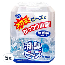 獅子化學 AQUAREFRE 大型除臭晶球 320g, 5盒