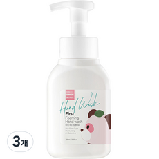 케이맘 유아용 처음 포밍 핸드워시, 파우더향, 3개, 290ml