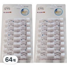 BomHaetsal 電線整理夾, 白色, 64個