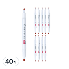 ZEBRA 斑馬牌 MILDLINER 螢光筆, 紅色, 40個