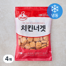 마니커 치킨너겟 (냉동), 1kg, 4개