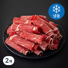 호주산 미트코리아 척롤 샤브샤브용 (냉동), 2개, 700g