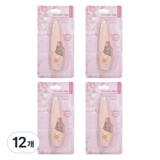 동아피엠에스 교정 수정 테이프 5mm x 6m, 핑크, 12개