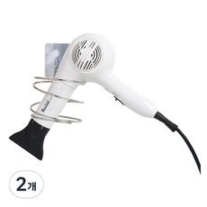 吹風機黏膠衣架, 單色, 2個