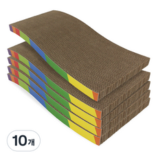 펫츠몬 고양이 레인보우 B골 스크래쳐 S라인, 혼합색상, 10개