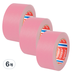 iQIHAN Dada 彩色紙膠帶 40mm x 20m, 淺粉色, 6個