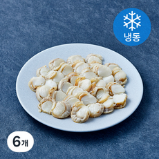 조미가리비 20미 초밥용 (냉동), 6개, 120g