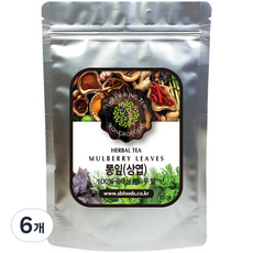성보식품 국내산 뽕잎 상엽, 100g, 6개