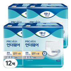 테나 남녀공용 언더웨어 노말 성인기저귀, 중형, 10개입, 12개
