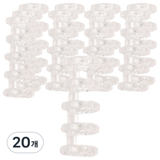 Limit 5孔透明活頁夾 42*15mm, 20個, 透明, 13mm