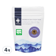 다란 유기농 라벤다 티백, 1g, 10개입, 4개