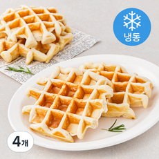 와밀 프로틴 쌀와플 (냉동), 75g, 4개입, 4개