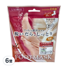 花果相護足膜 BSF-251 深層滋潤 軟化角質 呵護乾燥粗糙足部, 18ml, 1入, 6雙