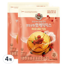 백설 핫케익믹스, 800g, 4개