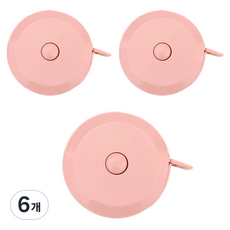 LABOUM 粉彩迷你捲尺 粉紅色, 1.5m, 6個