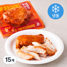 오쿡 맛있는 소스 닭가슴살 양념치킨맛 (냉동), 100g, 1개입, 15개