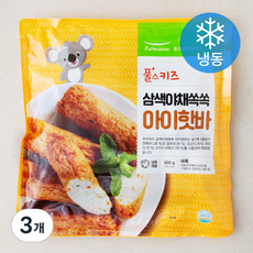 풀무원 풀스키즈 삼색야채쏙쏙 아이핫바 (냉동), 3개, 500g