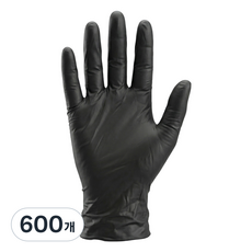 티스 다용도 니트릴 장갑, 블랙, 대(L), 600개