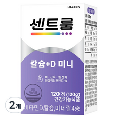 센트룸 칼슘+D 미니 120g, 120정, 2개 120정, 2개
