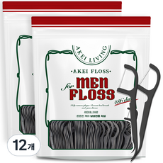AKei. 男性用Living 486牙線, 486支, 12包