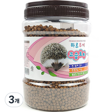 도치퀸 하루두끼 프리미엄 고슴도치 전용사료, 850g, 3개