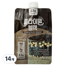 플라이밀 단백질 쉐이크 파우치 블랙, 45g, 14개 45g, 14개