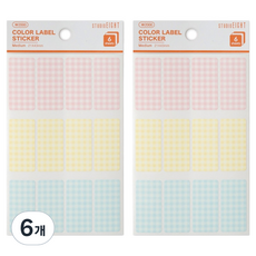 STUDIO EIGHT 防水彩色標籤貼紙, 6個, 6入