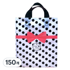 MAME 緞帶圓點購物袋, 150個, 混合顏色