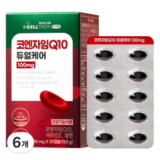 셀트리온 이너랩 코엔자임Q10 듀얼케어 100mg 13.5g, 30정, 6개