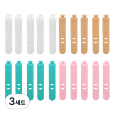 아그노 선정리 실리콘 케이블타이 소형 4종 x 5p 세트, 혼합, 3세트