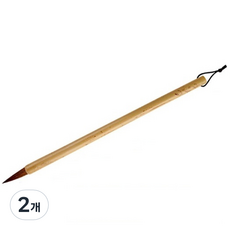 原木實木東方畫筆 18 黃色竹長桿狼毫, 中, 2個