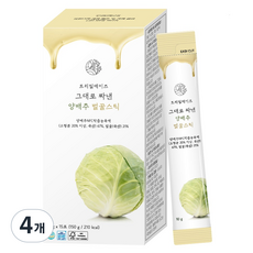 트리밀데이즈 그대로 짜낸 양배추 벌꿀스틱 15p, 150g, 4개