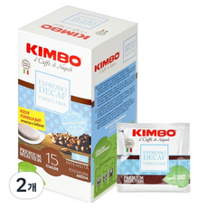 KIMBO 金寶 低咖啡因膠囊咖啡, 109.5g, 15入, 2個, 7.3g