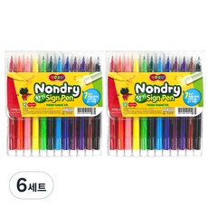 토루 논드라이 향기 사인펜, 12색, 6세트